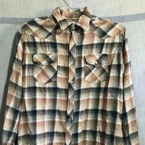 Wrangler pearl snap button medium women’s - Picture 1 of 2